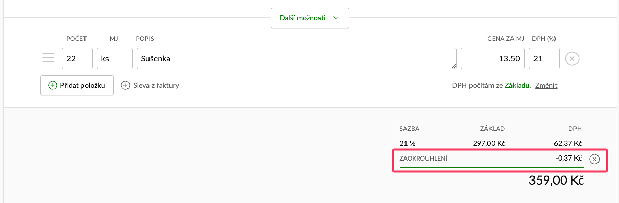 Náhled obrazovky v aplikaci – pro každou skladovou i ceníkovou položku nově můžete nastavit cenu v různých měnách.