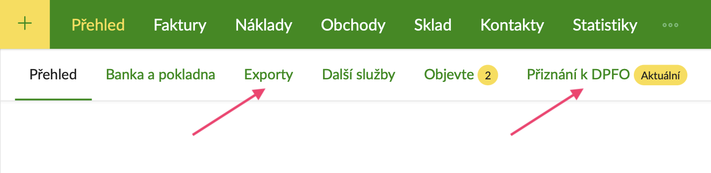 Náhled obrazovky v aplikaci – DPFO.